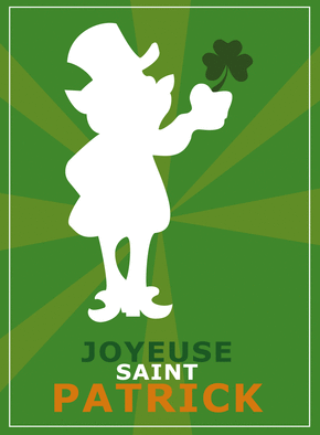 Carte Fêter la Saint Patrick Carte Saint Patrick