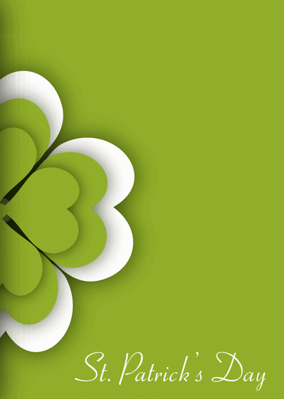 Carte Irlandais pour un jour Carte Saint Patrick