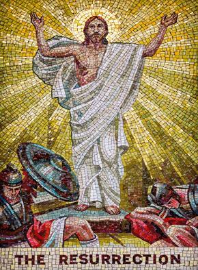 Carte Mosaïque de la résurrection Carte religieuse de Pâques