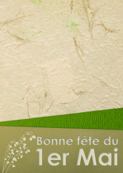 Carte Bonne fête 1er mai personnalisable Carte 1er mai