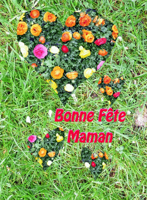 Carte Des coeurs de roses pour maman Carte fête des mères avec des fleurs