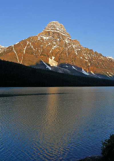 Carte Montagne au bord du lac Carte de paysages