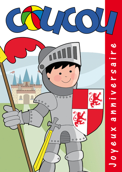 Carte Anniversaire d'un petit chevalier Carte anniversaire couverture de magazine