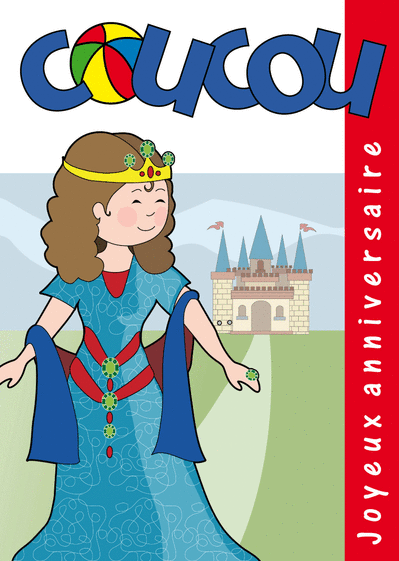 Carte Anniversaire d'une petite princesse Carte anniversaire couverture de magazine