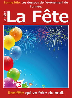 Carte Magazine La Fête Carte bonne fête couverture de magazine