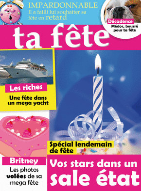 Carte Bonne fête magazine people Carte bonne fête couverture de magazine