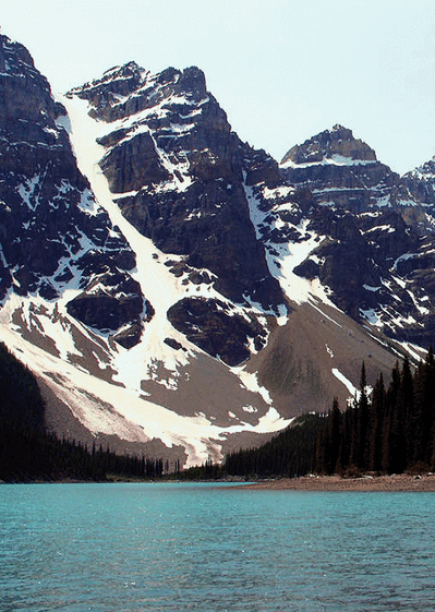 Carte Lac Moraine Canada Carte de paysages