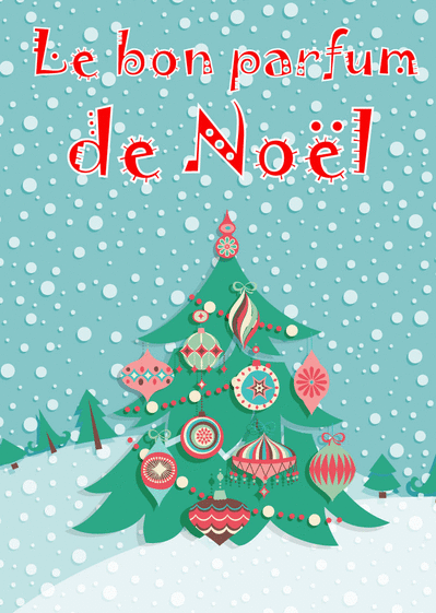 Carte Le bon parfum de Noël Carte de Noël humour