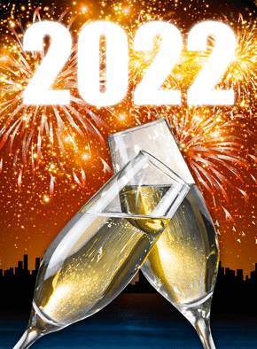 Carte Champagne et feu d`artifice en 2022 Carte de voeux et champagne en 2022