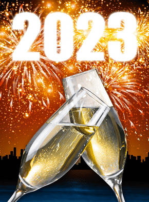 Carte Champagne et feu d`artifice en 2023 Carte de voeux et champagne en 2023