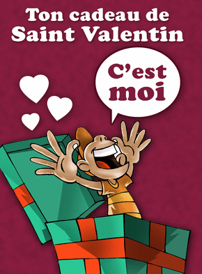 Carte Ton Cadeau C Est Moi Envoyer Une Carte Saint Valentin Humour Des 0 99 Merci Facteur