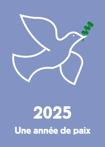 Carte 2025 : Un message de paix et d'espoir Carte de voeux 2025 et message de paix