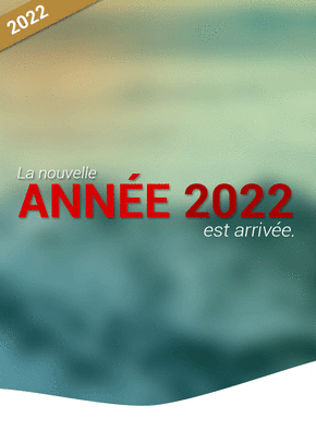 Carte La nouvelle année 2022 est arrivée Carte de voeux classique 2022