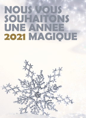 Carte Une nouvelle année 2021 magique Carte de voeux classique 2021