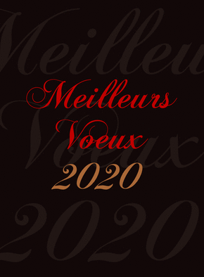 Meilleurs voeux sur fond sombre