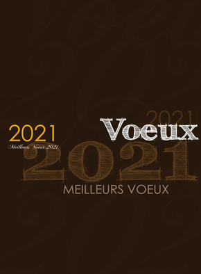 Carte Voeux 2021 meilleurs voeux Carte de voeux 2021