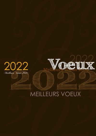 Carte Voeux 2022 meilleurs voeux Carte de voeux 2022 
