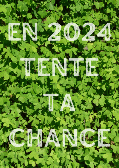 Carte Cette année trouve la chance Carte de voeux Nature 2022
