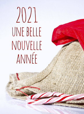 Carte Une belle nouvelle année 2021 Carte de voeux 2021