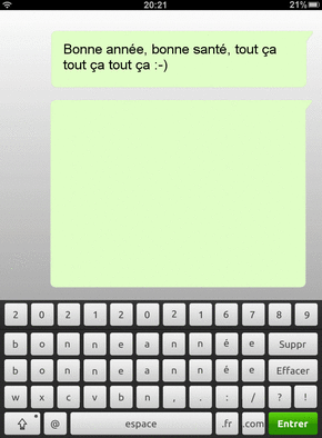Carte Le clavier de la bonne année 2021 Carte de voeux 2021 pour geek