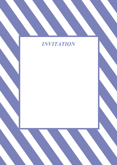 Carte Invitation hachurée personnalisable Invitation anniversaire personnalisee