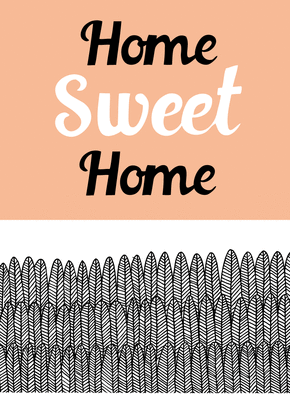 Carte Home Sweet Home Carte de déménagement