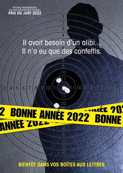 Carte Thriller de la nouvelle année 2022 Carte de voeux 2022 affiche de film