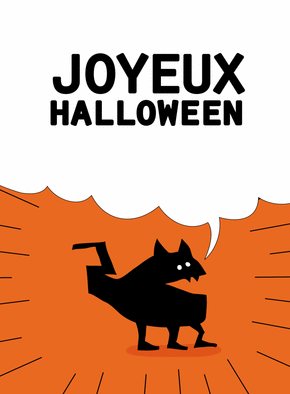 Carte Monstre rigolo pour halloween Carte Halloween pour enfant