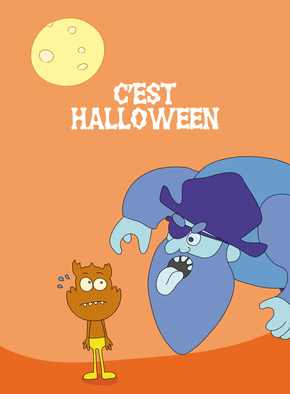 Carte Fantôme pirate d'halloween Carte Halloween pour enfant
