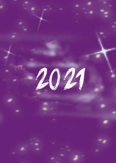Carte La nouvelle année 2022 sur fond violet Carte de voeux entreprise originale 2022