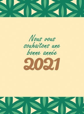 Carte Nouvelle année 2021 mosaïque Carte de voeux entreprise originale 2021