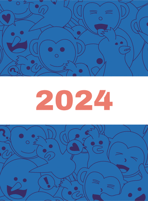 Carte Une nouvelle année 2024 joyeuse Carte de voeux entreprise originale 2024