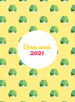 Carte Des petits arbres pour la nouvelle année 2022 Carte de voeux entreprise originale 2022