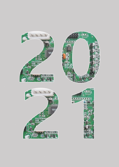 Carte nouvelle année 2022 sur une électronique Carte de voeux 2022 pour geek