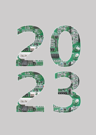 Carte nouvelle année 2022 sur une  électronique Carte de voeux 2022 pour geek