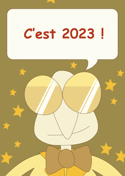 Carte nouvelle année 2022 de star Carte de voeux 2022 enfant et mignonne