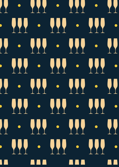 Carte Les coupes de champagne Carte de voeux personnalisable 2022