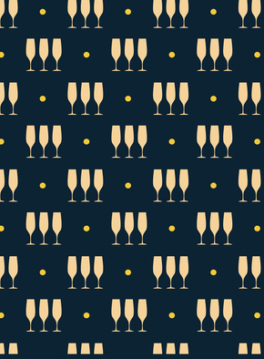 Carte Les coupes de champagne Carte de voeux personnalisable 2022