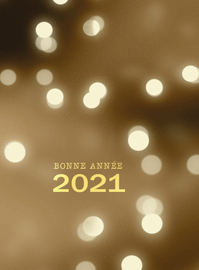 Carte Les lumières de la bonne année 2021 Carte de voeux 2021