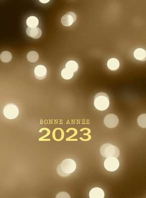 Carte Les lumières de la bonne année 2022 Carte de voeux 2022