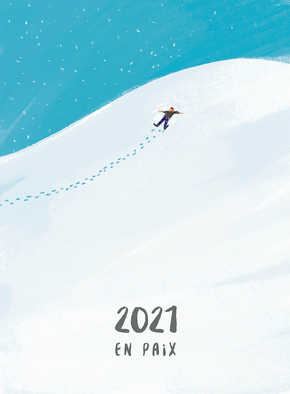 Carte La nouvelle année 2021 en paix Carte de voeux 2021 et message de paix
