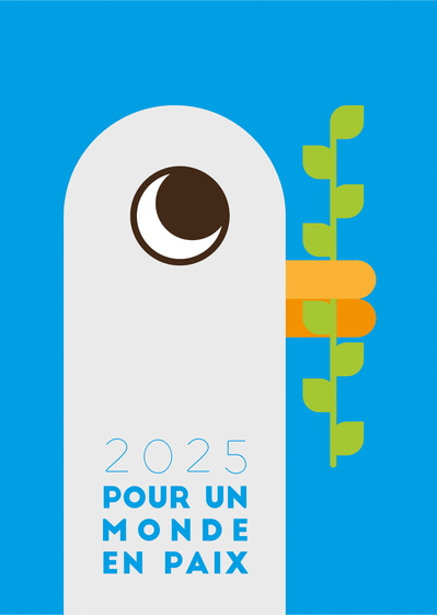 Carte 2025 : Ensemble pour un avenir en paix Carte de voeux 2025 et message de paix