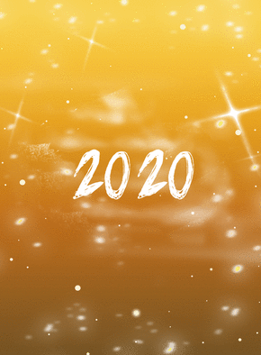 La nouvelle ann&eacute;e 2020 dor&eacute;e