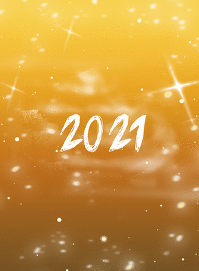 Carte La nouvelle année 2021 dorée Carte de voeux 2021