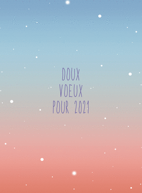 Carte Doux voeux de bonne année 2021 Carte de voeux classique 2021