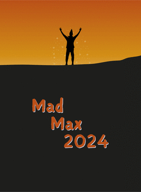 Carte Mad mad nouvelle année 2024  Carte de voeux 2024 affiche de film