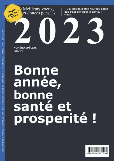 Carte Voeux 2023 magazine économique Carte de voeux 2023 couverture de magazine
