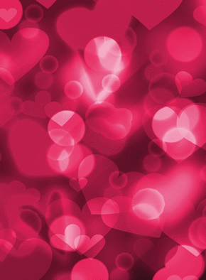 Carte Plein de coeurs rose Carte Saint Valentin personnalisée
