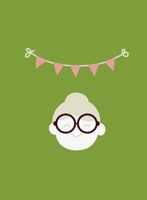 Carte Les grosses lunettes de mamie Carte personnalisée fête des mamies