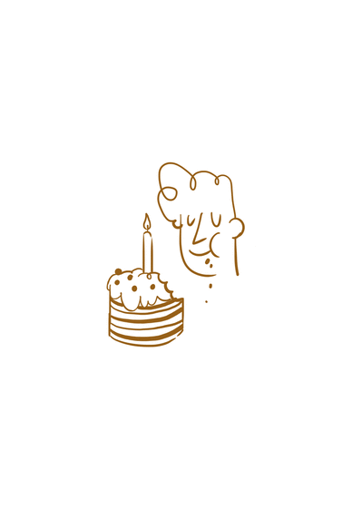 Carte Manger le gâteau et souffler la bougie Carte anniversaire humour